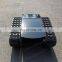 120kg load electric steel rubber tracked mobile robot chassis