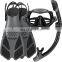 Introducing Premium Black Scuba Equipments Goggles Diving Wholesale Fins Snorkel Set