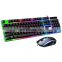 2022 lower Factory Price g21b LED light Gaming keyboard and Mouse Combos