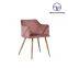 Tiptop design modern fabric upholstery swivel leisure dining chair with arms