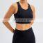 Tiktok Hot Sexy High Neck Shockproof Sports Yoga Bra Girls Gym Fitness Wear Bra Top Custom Logo Clothes For Women