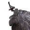 Cast Iron Standing Rustic Parakeet Bird Bath Antique Modern Garden Bird Baths