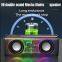 Customized Logo Bluetooth Speaker Outdoor Mini Portable Transparent TWS Colorful RGB LED Light Wireless Speaker