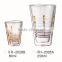 CE/EU/FDA/SGS/LFGB MOUTH BLOWN DOUBLE WALL GLASS CUP FOR COFFEE/TEA/WATER/BEER/JUICE WITH DECAL