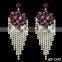 Yiwu Jewelry Factory Wholesale Fashion Cheap Water Drop Jewelry Earrings Latest Design Diamond Earring
