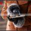 High quality ladies Fur touch screen sheepskin leather gloves