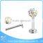 Newest Promotional Medical Steel 3mm Crystal Ball Monroe Lip Labret Ring