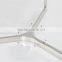2016 Hot Sales Factory Supply Glass Top Metal Stainless Steel Leg Coffee Table