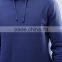 China oem %100cotton blue pullover leisure quality plain hoodies