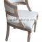 Chinese Antique Shabby Chic Wooden Rustic wooden frame tub chair
