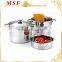 MSF-L3918 American 24cm or 20cm stainless steel steamer pots 4pcs food steamer set