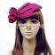 Classic red flower hair accessories party lady fascinator