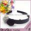 2016 new design 5/8" foe hairband ponytail holder large bow elastic lace headband fashion beach