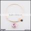 Birthstone charm adjustable bangle bracelet friendship bracelet