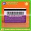 Customized pvc embossed number membership barcode card
