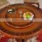 Antique rustic hand carved round wooden malaysia dining table