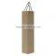 Custom Brown luxury high quality thick cheap flat bottom kraft paper bag