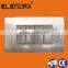 American US 4 gang aluminium copper wall switch (AL2004)