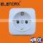 Power electrical European lamp wall schuko socket(S6010)