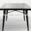 coffee shop country style iron square table