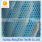 Special design polyester tricot blue 5#binoculus hole mesh fabric for home furnishing