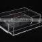Rectangle acrylic tissue box/perspex napkin display case with drawer