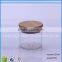 120ml airtight hot selling glass bottle with bamboo lid
