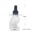 New 1/2oz Skull Shaped Glass Dropper E Shisha Liquid Juice Bottles