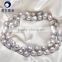 13-15mm 120cm long baroque grey color natural pearl necklace for wholesale