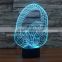 Amazing Magical Optical Illusion 3D LED Night Light USB Table Light Novelty Lighting Lamp Atmosphere Lights with touch botton