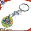 custom design metal shopping cart euro promotional trolley coin keychain                        
                                                Quality Choice