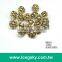 (#B6015/11mm) Taiwan fancy antique gold small shirt buttons with shank