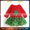 High quality long sleeve 3 year old girl dress spandex fashion baby tutu dress