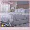Hotel Stitch Embroidered Cotton Sateen Duvet Cover Bed Sheet Set