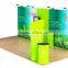 Straight tension fabric graghic display back wall