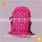 China supplier 420D outdoor student fuchsia school backpack for girl