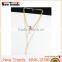 Hot fashion gold plated 3 layer crystal pendant chain necklace with eye charm