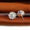 Fine Quality Plated silver Little Daisy Earrings Jewelry Pendant Sunflowers New
