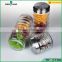 High quality round shaped glass grains storage jars