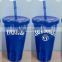 Eco-friendly 24OZ Single Wall Plastic Straw Cup