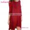 Model Red Party Long Puffy Dresses For Girls