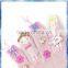 100% acrylic pink ballerina character knitting gloves for young girls