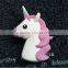 Factory wholesale cheap emoji power bank PVC American unicorn power bank emoji battery charger unicorn battery charger