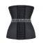 Factory Direct Spandex Black Wholesale Waist Training Corsets Steel Boned