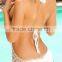 One piece crochet swimwear