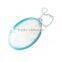 Cheap high quality transaparent ellipse down coat hang tag