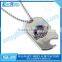 Blank mirror finishing print logo aluminum dog tag
