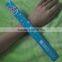 Custom made printing reflective pvc slap band , PVC snap bracelet