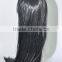 2016 New popular long straight silk black wigs N280