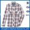Special shirt for men plaid long-sleeved shirt fashion pocket design